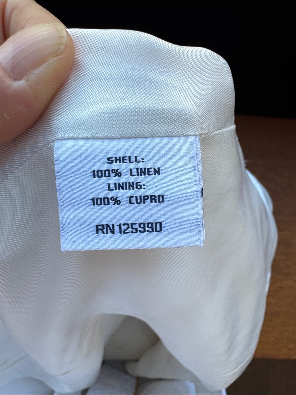Faconnable White Linen Women’s Suit Jacket & Pants - Picture 12 of 12